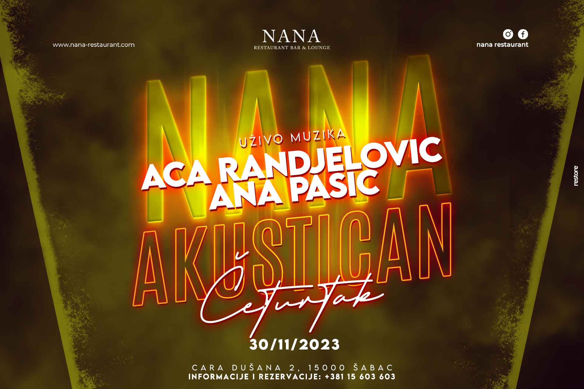 Akustično veče -  četvrtak