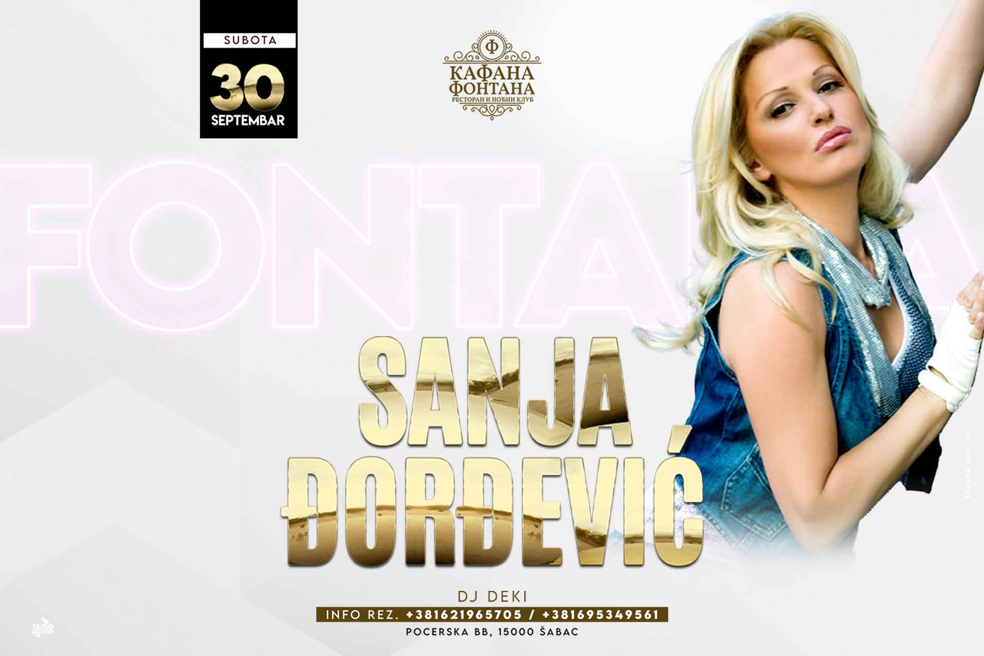 Sanja Djordjević - uživo